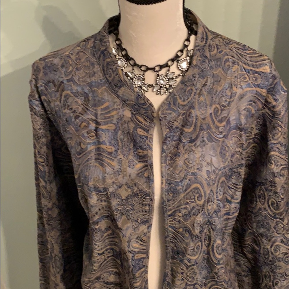 Catherines reversible open front jacket 3X 26/28